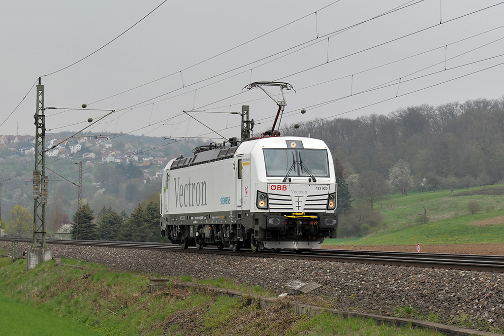 ÖBB (Siemens) 193 930-5 Lz kurz vor Uhingen 13.04.2019