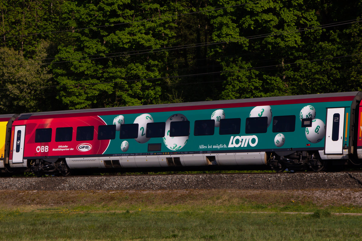 ÖFB Railjet 6ter Wagen. Altach, 23.4.20
