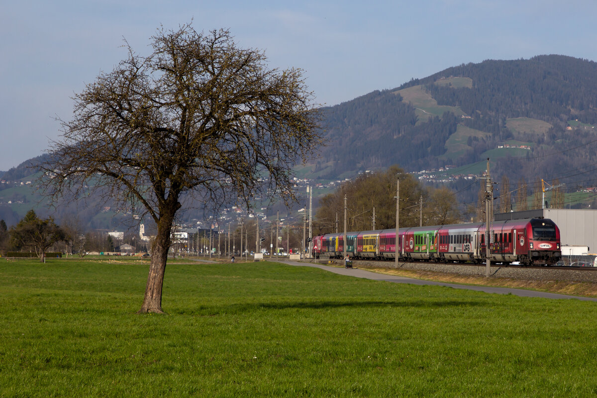 ÖFB Railjet bei Hohenems 1.4.21