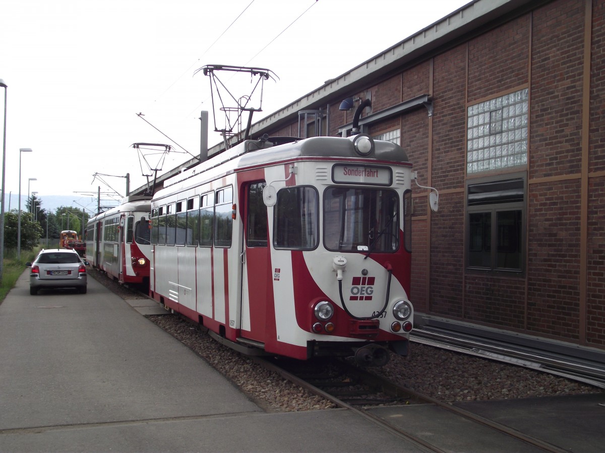OEG Rastätter 4357 am 15.05.11 in Edingen