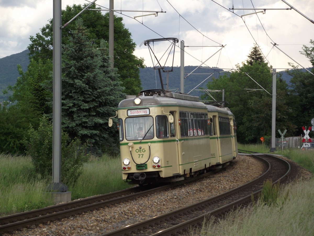 OEG Rastätter 77 am 15.05.11 bei Edingen 