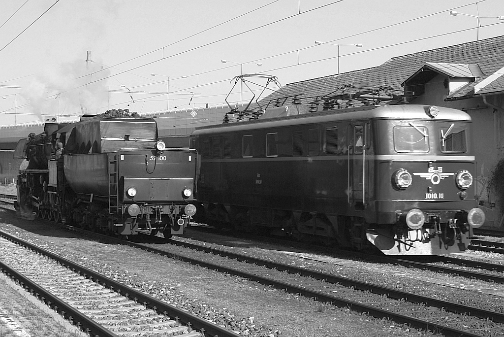 SEK 52.100 und BB 1010.10 am 23.Februar 2014 in Nussdorf.

