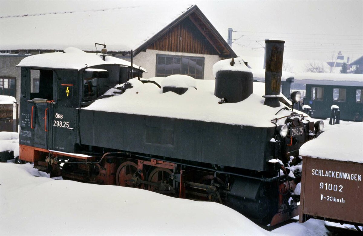 Österreichische Dampflok 298.25, wohl Bregenzerwaldbahn?