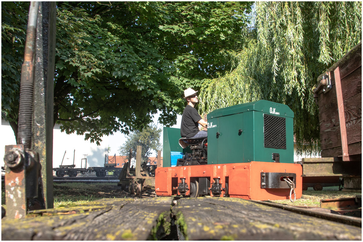 Ohne Moos nix los ,... 
Auch hier auf der Feldbahnanlage Stainz an diesem 6.07.2019

Danke an KH der für uns eine Spontane Ehrenrunde drehte. 