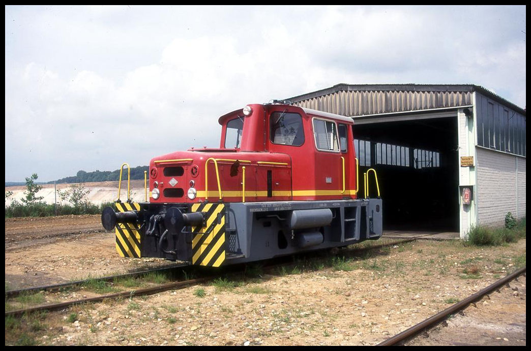 O&K Werklok im Quarzwerk Frechen am 26.5.1995.