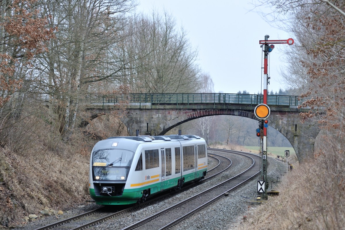 OPB 74257 von Marktredwitz nach Regensburg bei Reuth b. Erbendorf, 13.03.2015