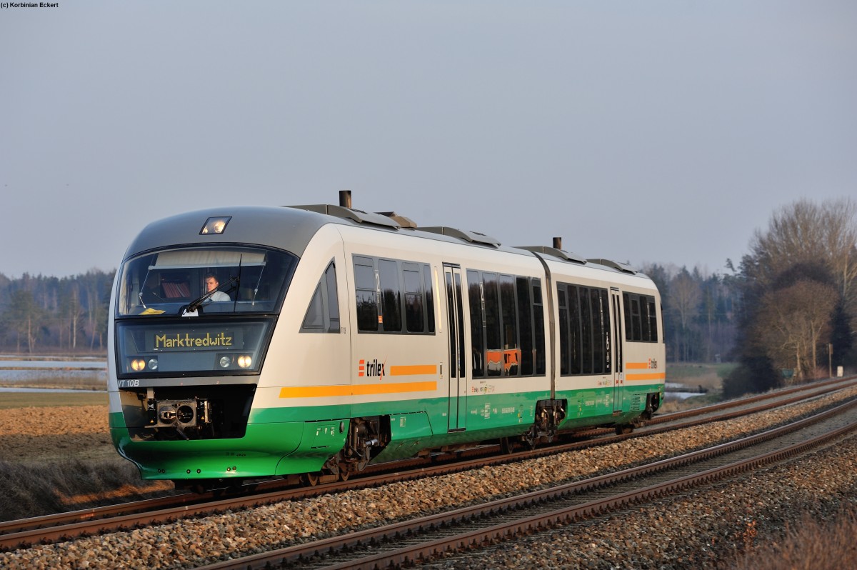 OPB 79734 von Regensburg nach Marktredwitz bei Oberteich, 16.03.2015