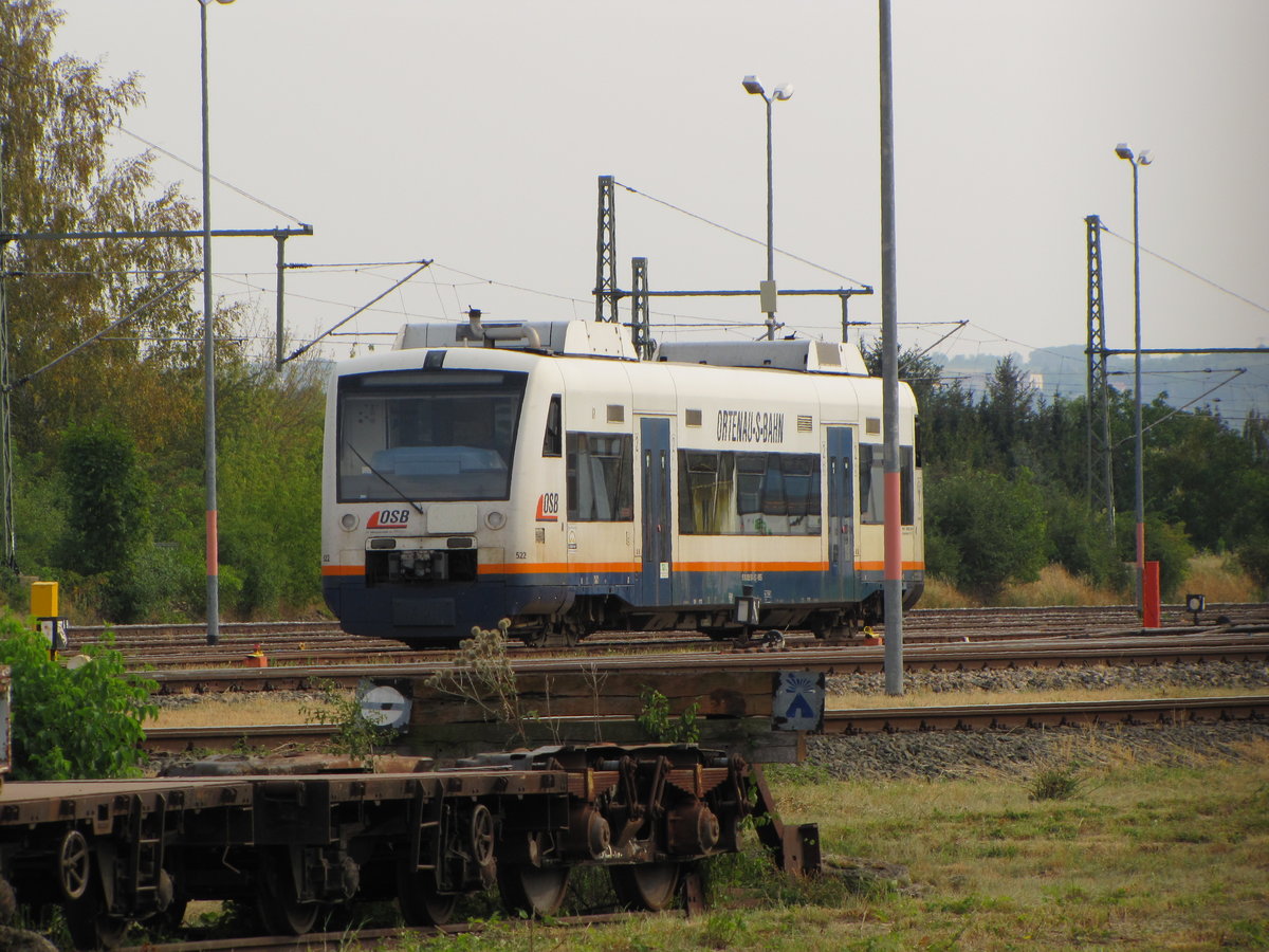 OSB VT 522  Gengenbach  am 12.08.2015 am Bw der Erfurter Bahn in Erfurt Ost.