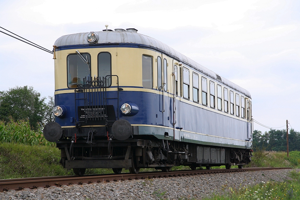 OSEK 5042.14 als SLP 14813 (Obersdorf - Groß Schweinbarth) am 06.September 2020 zwischen Auersthal und Raggendorf Markt.