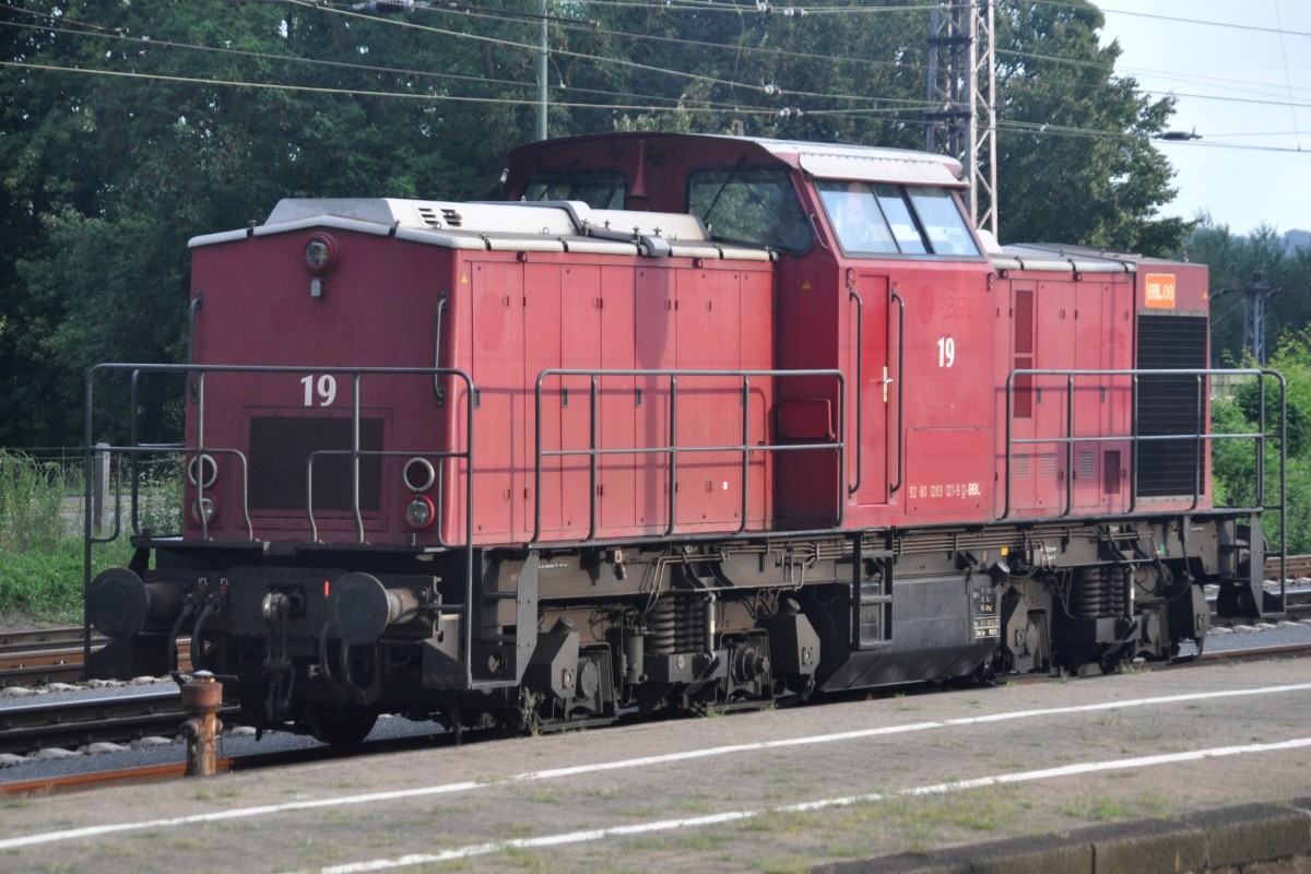 OSNABRÜCK, 14.08.2014, Lokomotive 19 der BBL im Hauptbahnhof