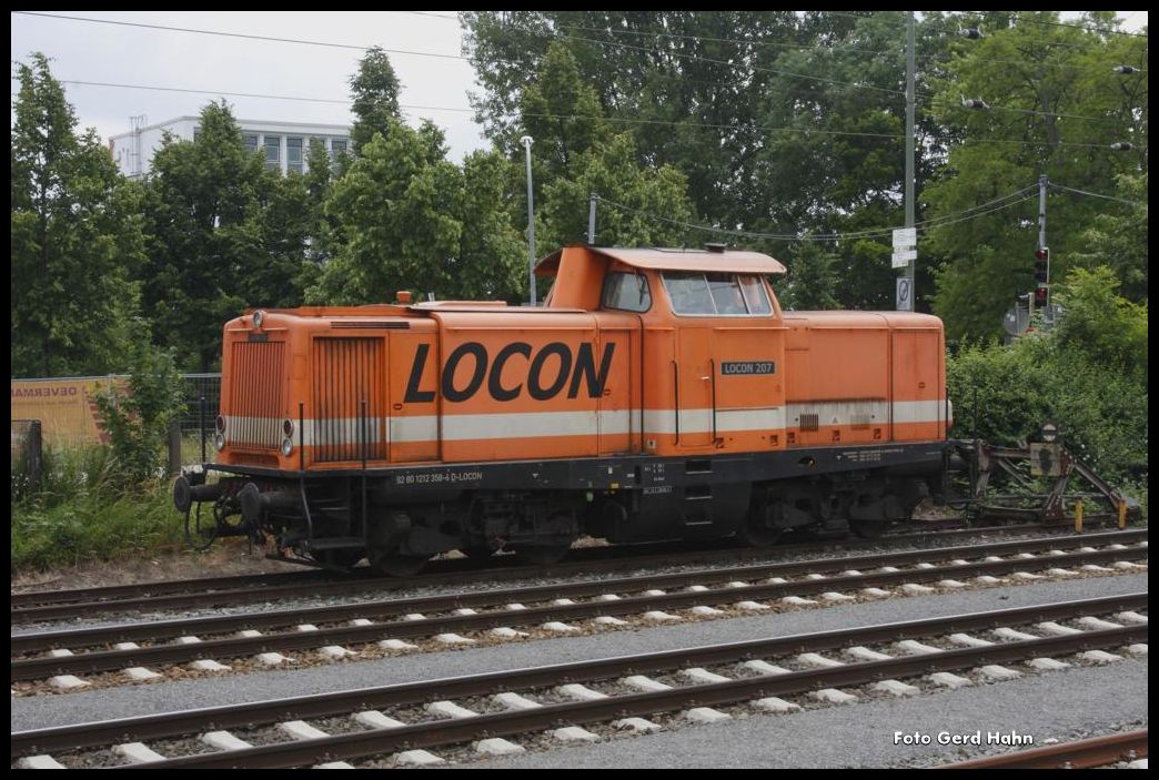 Osnabrück HBF Po am 24.06.2015: LOCON 207 ex DB 212358
