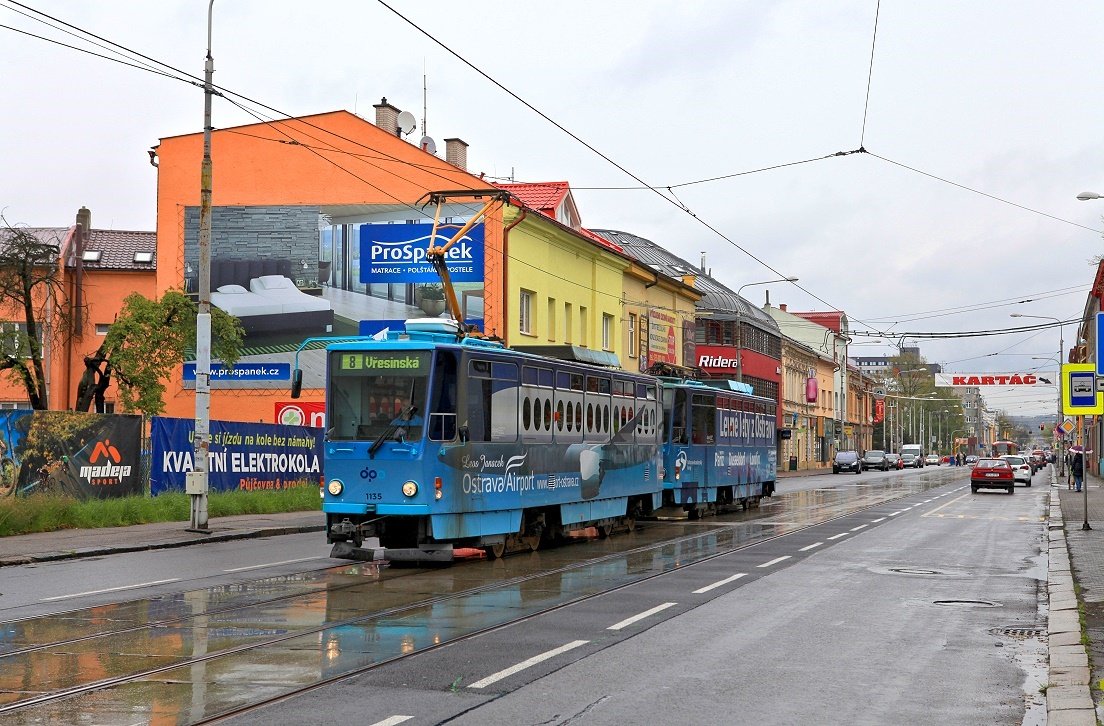 Ostrava 1135 + 1131, Ulice 28 Rijna, 27.04.2016.