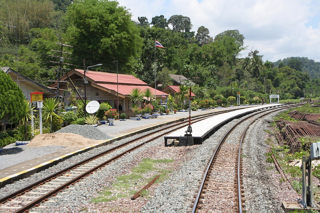Pang Ton Phueng Station, Blickrichtung Chiang Mai, am 19.Mai 2018.