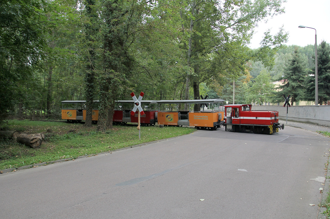 Parkeisenbahn Krumbholz; Lok  Krumbholz-Liese  // Bernburg // 30. August 2013