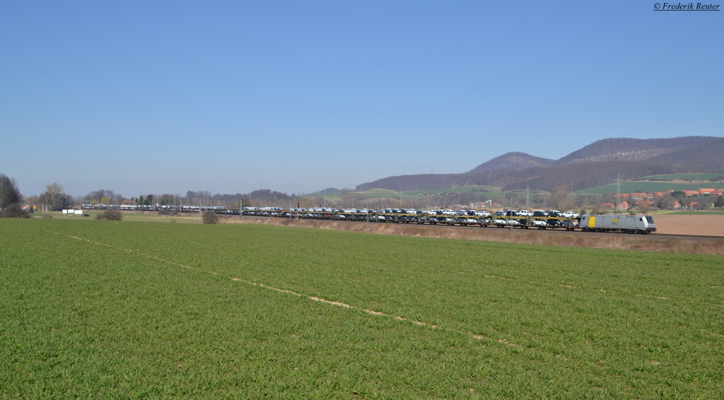 PCT 185 681 mit DGS 99772 Bremen Rbf - München Milbertshofen am 13.03.2014 zwischen Godenau und Alfeld/Leine.