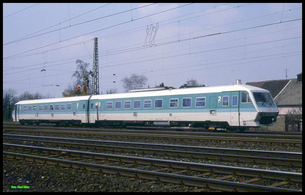 Pendolino 610004 am 9.4.1992 im Bahnhof Neubeckum.
