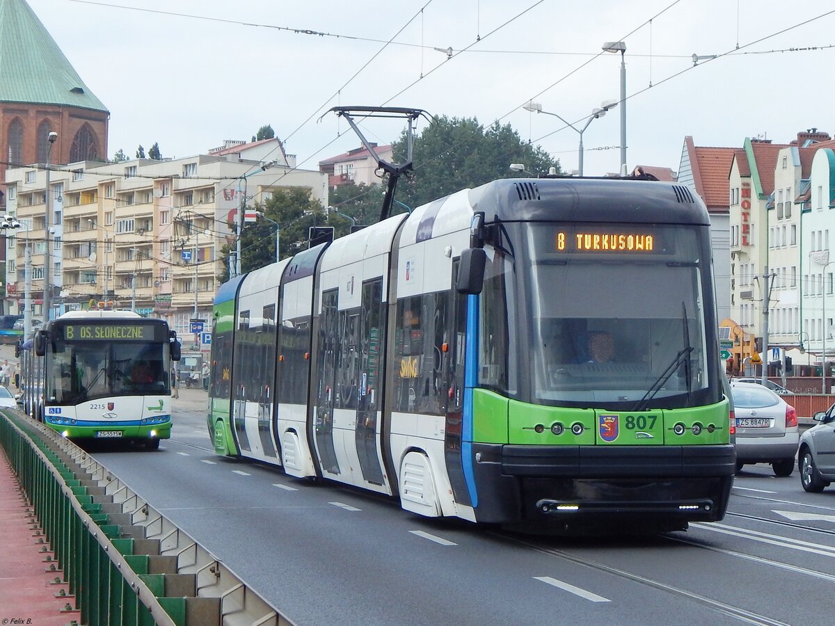 Pesa Swing Tw Nr.807 in Stettin am 26.07.2016