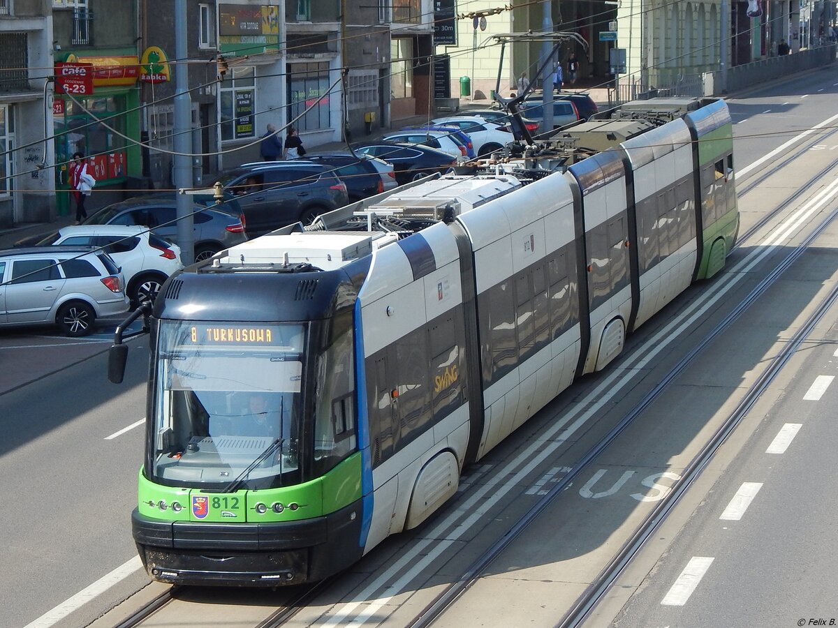 Pesa Swing Tw Nr.812 in Stettin am 18.04.2018