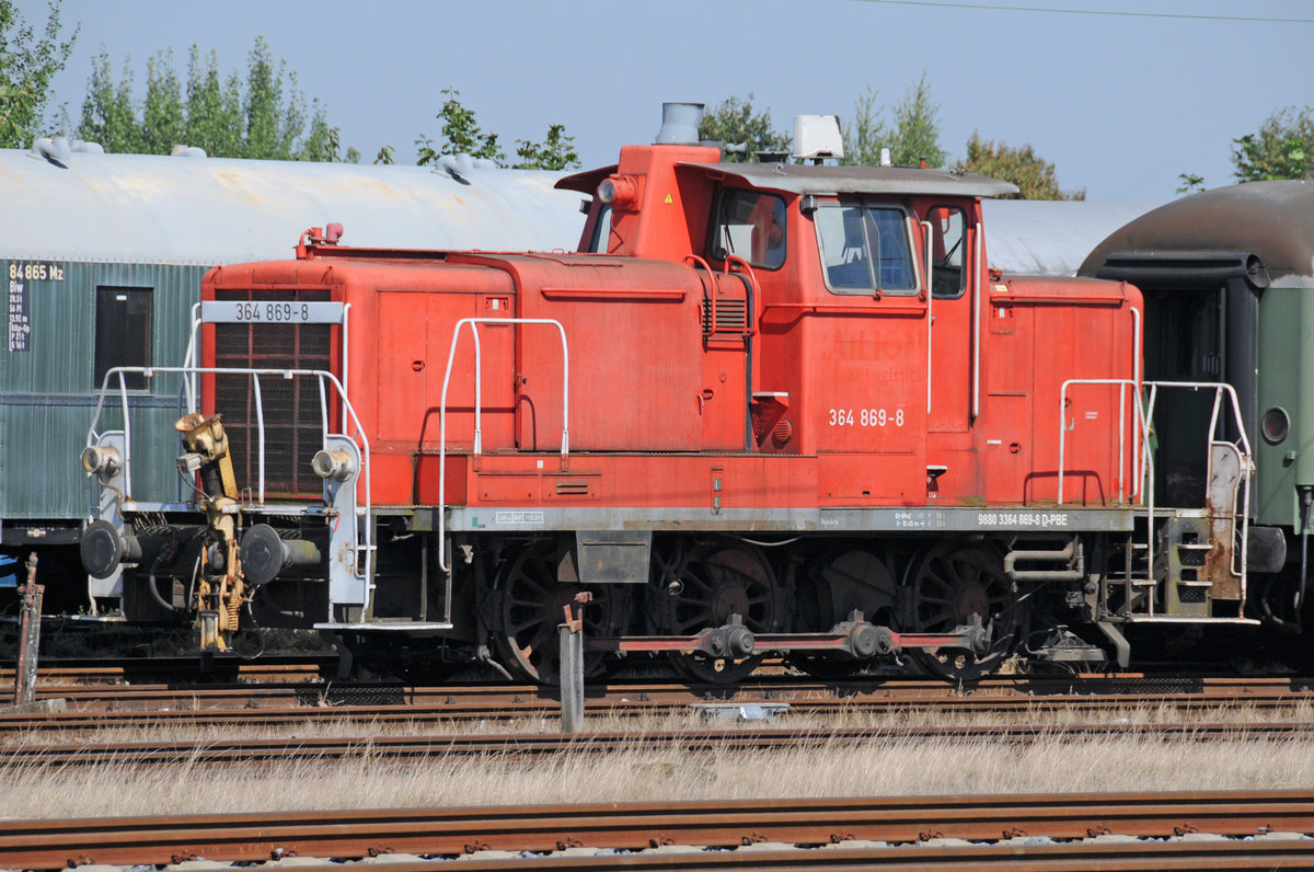 Pfalzerbahn 364 869-8 @ Darmstadt Kranichstein am 28 August 2016 