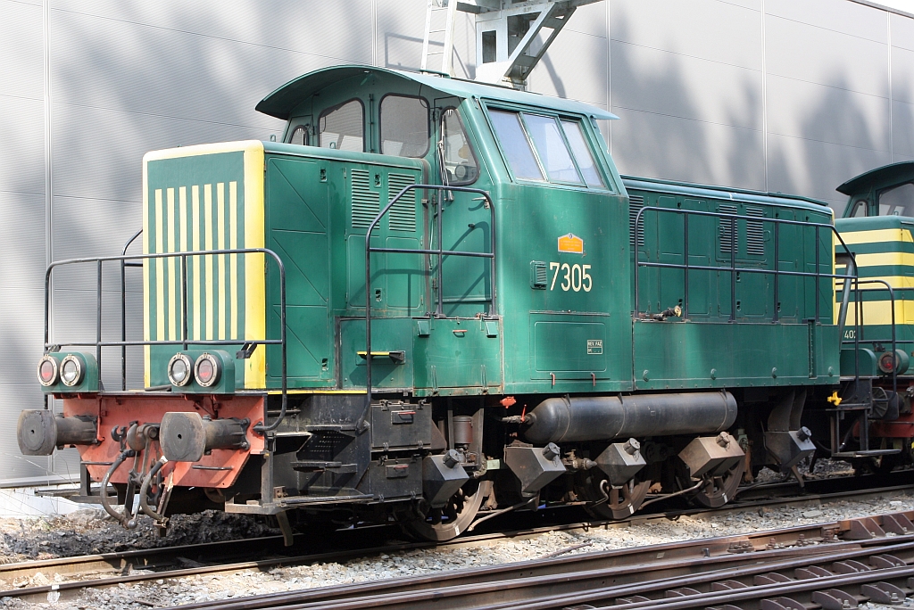 PFT 7305 (Hersteller: La Brugeoise et Nivelles, Baujahr 1965) am 24.Juli 2026 im CFB Gare Spontin.