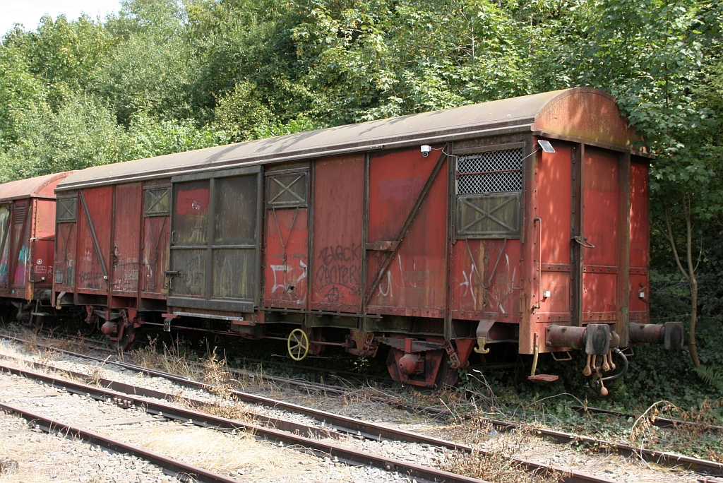 PFT/CFB 957 604 (ex SNCB Gbs) am 24.Juli 2026 im Gare de Dorinne-Durnal.