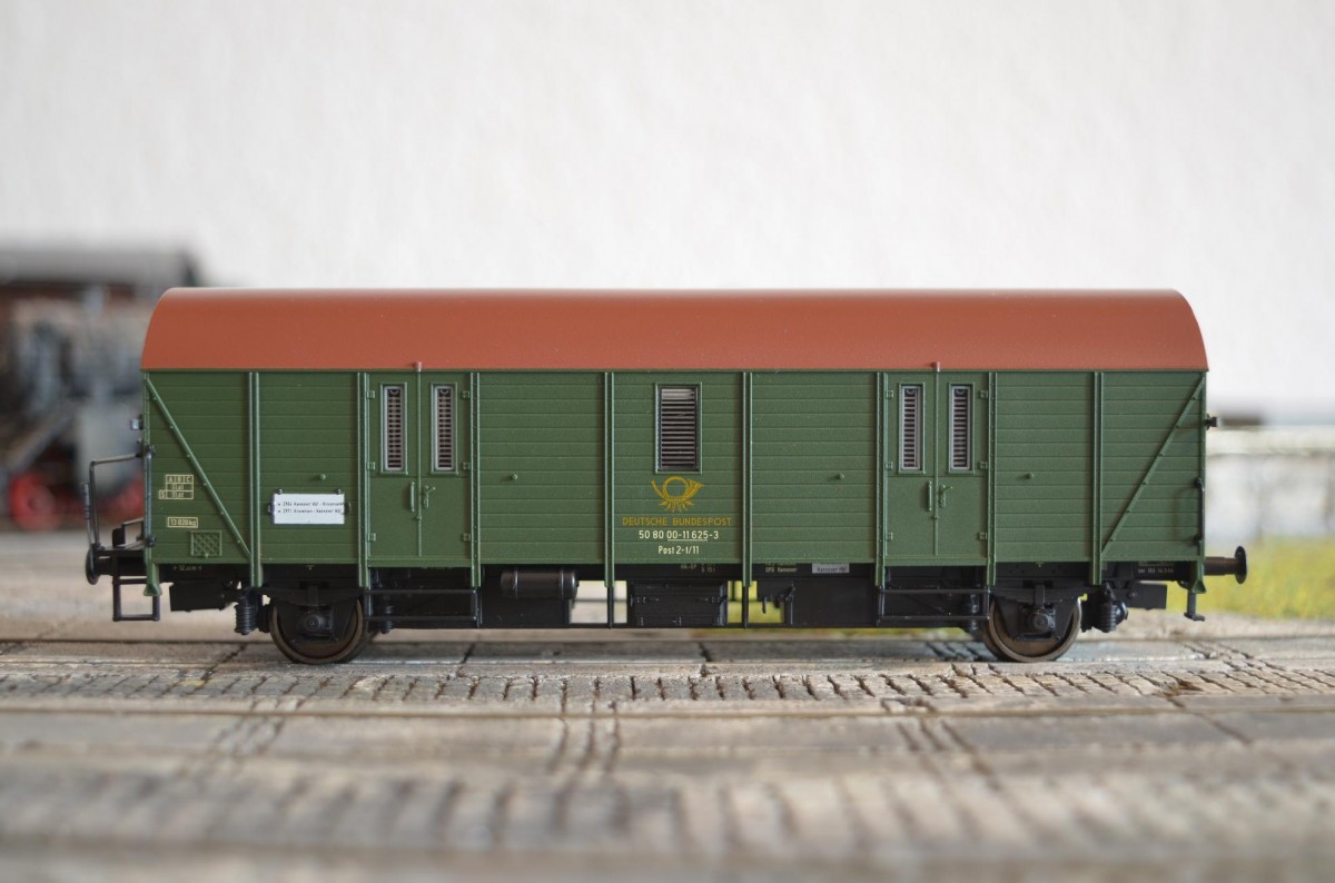 Piko 54485 Bahnpostwagen Deutsche Bundespost 50 80 00-11 625-3 Post 2-p/11 Ep.VI Beheimatung Hannover Hbf (Frage dazu ! War der wagen nur im Raum Hanonover unterwegs oder ist er auch z.b in zügen in die DDR gekommen ? ...sonst passt er ja leider nicht in meine Sammlung) 6/2015