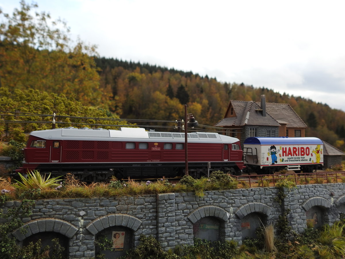 PIKO-HO-LUDMILLA-DIESELLOK
Noch rechtzeitig vorm Nikolaustag beliefert die PIKO-HO-LUDMILLA den Dorf-Supermarkt
mit den notwendigen Leckerlies....HO-Diorama,am 5.11.2019