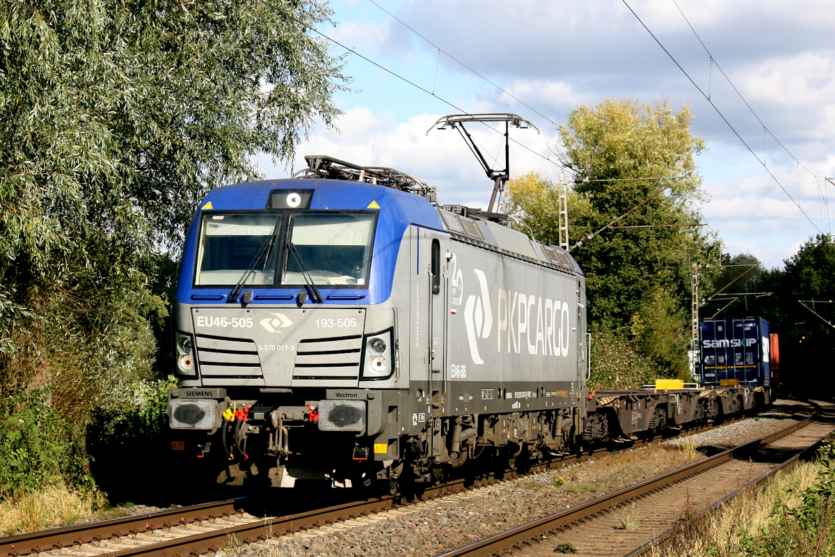 PKP 193-505 auf der Hamm-Osterfelder Strecke Fahrtrichtung West in Datteln am 07.10.2021