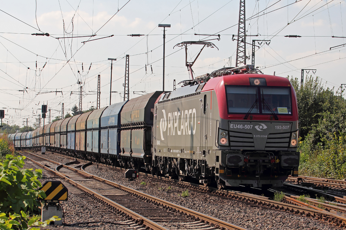 PKP 193-507 durchfährt Recklinghausen-Ost 31.8.2016