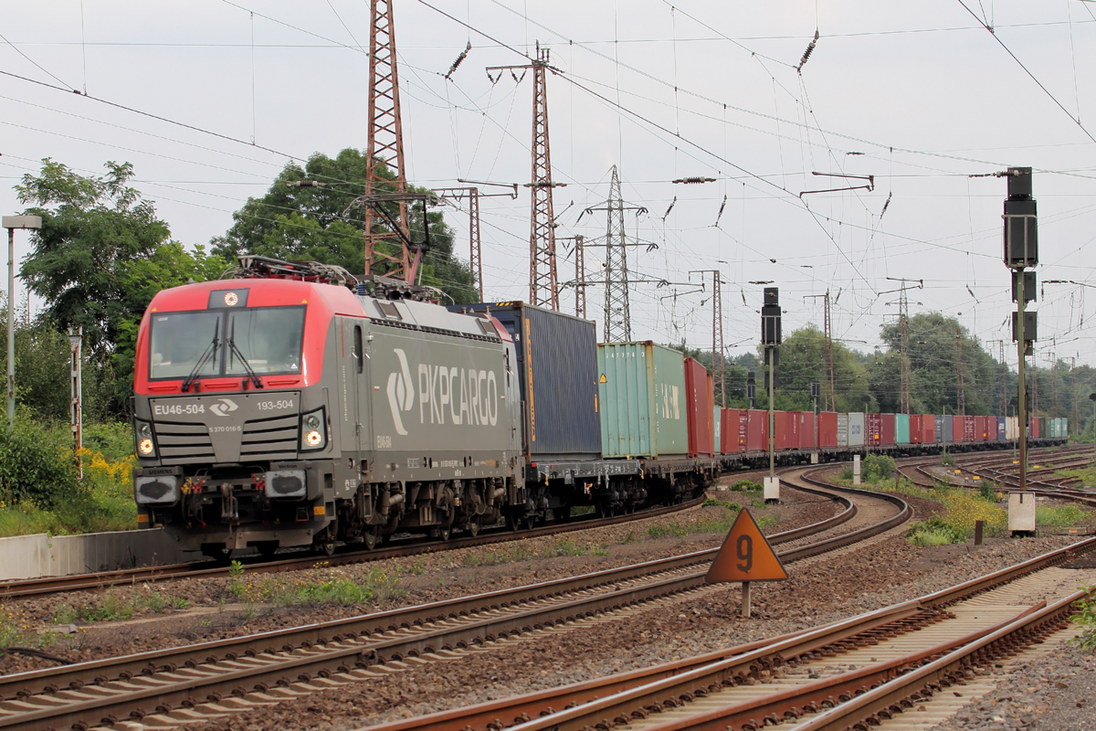 PKP Cargo 193 504 durchfährt Recklinghausen-Ost 16.8.2017