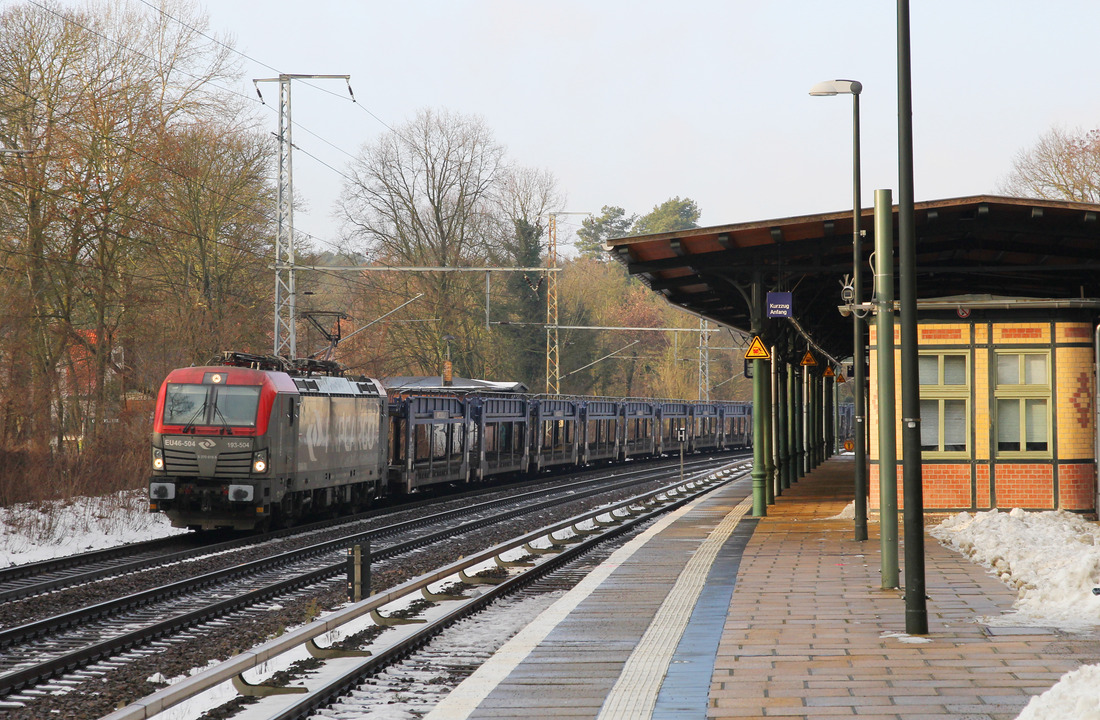 PKP Cargo EU46-504 // Berlin-Wilhelmshagen // 14. Januar 2017 (Aufgrund von aufgestellten Lärmschutzwänden ist diese Fotostelle leider nicht mehr wirklich umsetzbar.)