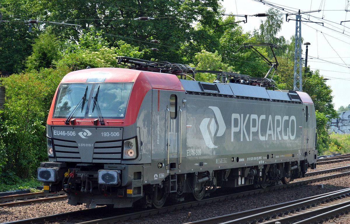 PKP Cargo mit  EU46-506  [NVR-Number: 91 51 5370 018-1 PL-PKPC] am 28.05.18 Berlin-Hirschgarten.