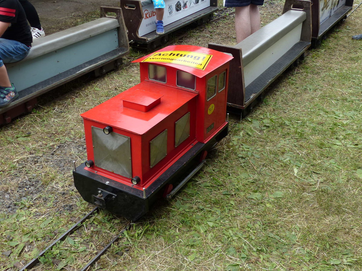 Plagwitzer Gartenbahn V 24 06 am 02.06.2018 im Eisenbahnmuseum Weimar.