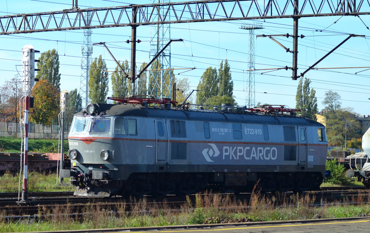 Polen: ET22-910 / 150 287-3 PKPC PKP Cargo in Głogów 20.10.1019
