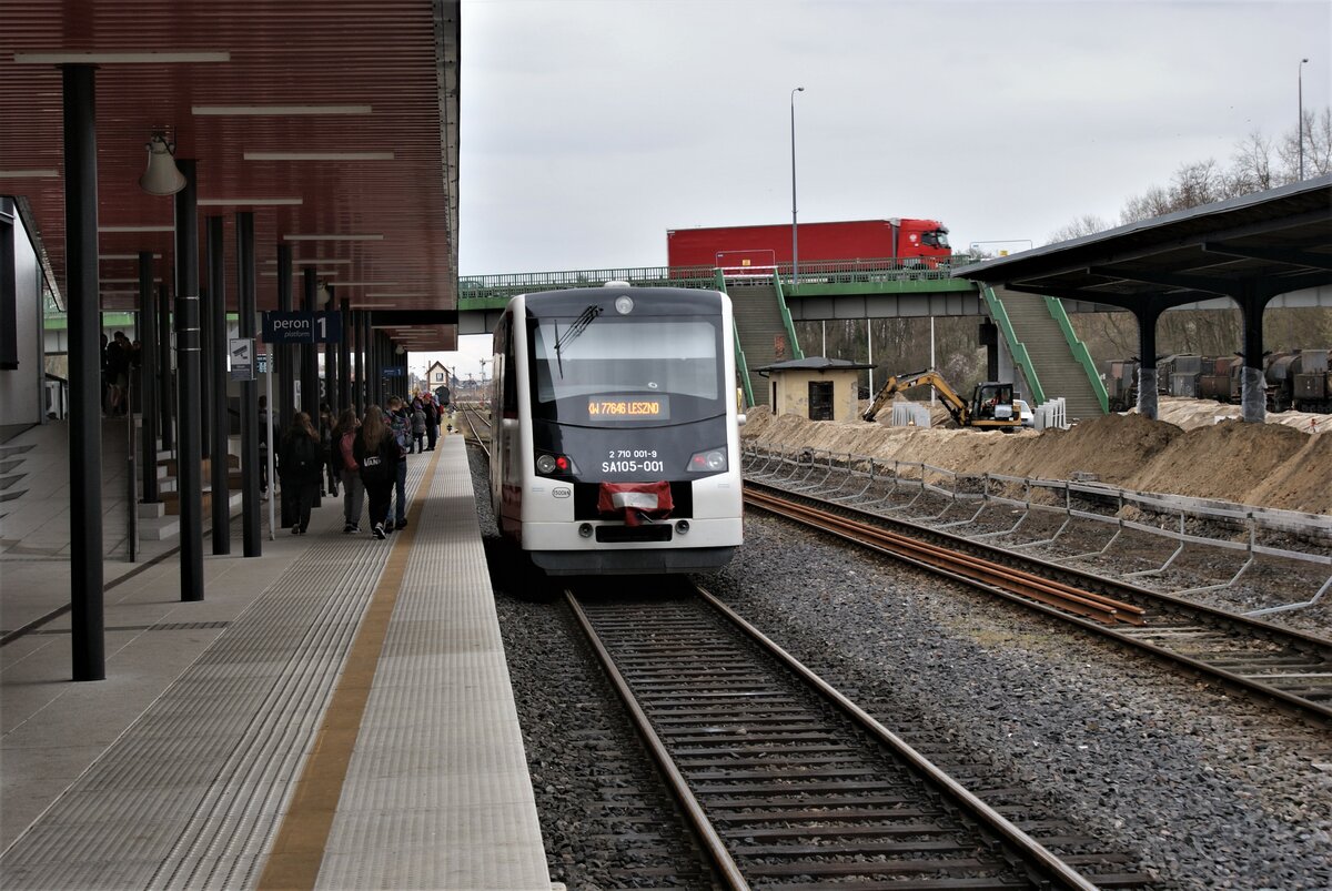 Polen Koleje Wielkopolskie Strecke 328 LesznoWolsztynZbąszynek SA105