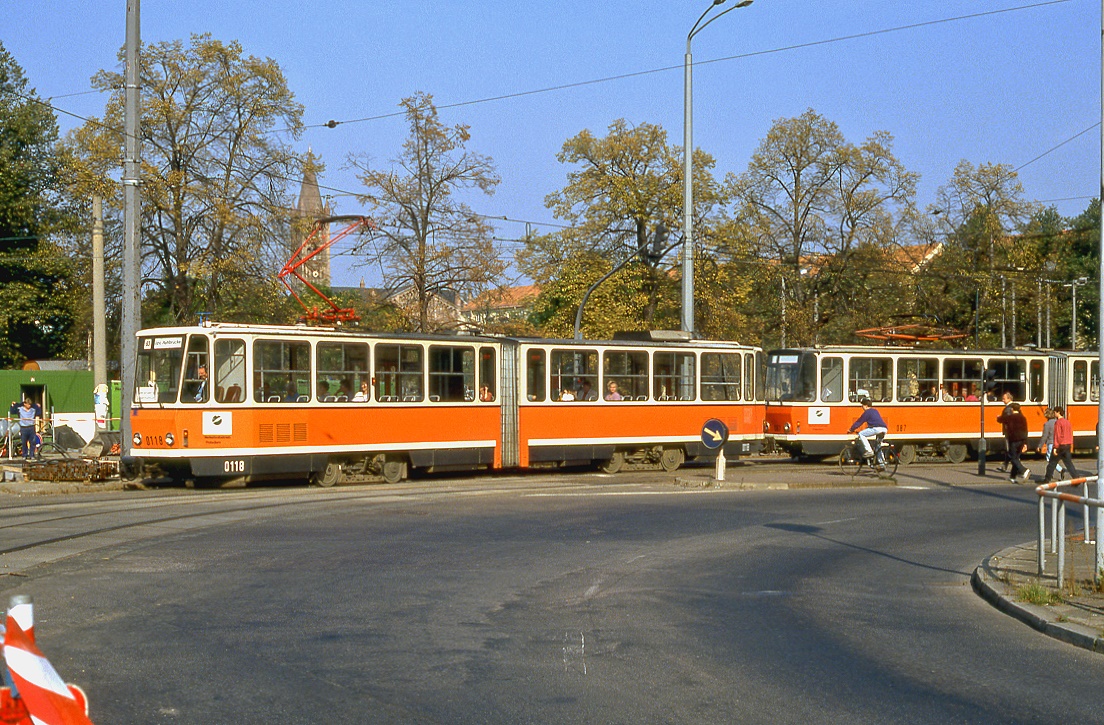 Potsdam 0118 + 087, Friedrich Ebert Straße, 09.10.1991.