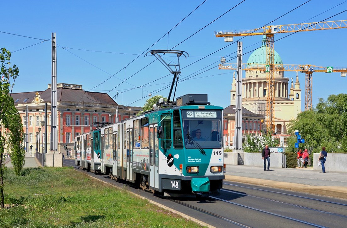 Potsdam 149 + 249, Lange Brücke, 28.04.2014.
