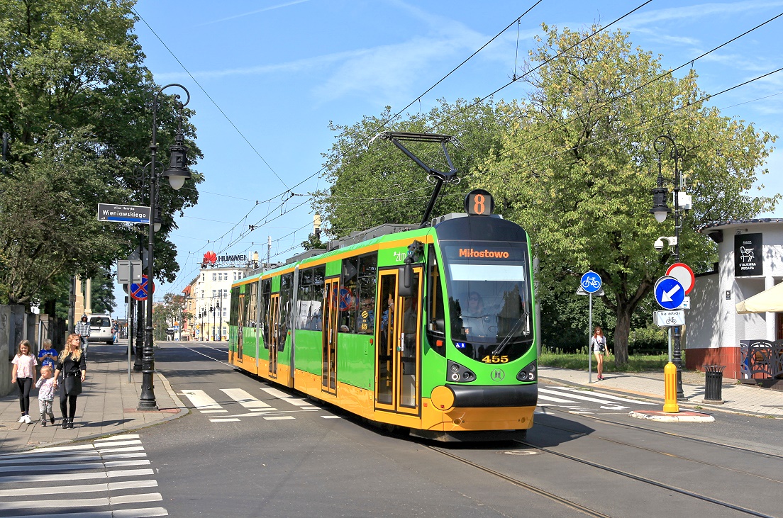Poznań Tw 455, Ulica Fredry, 24.08.2017.