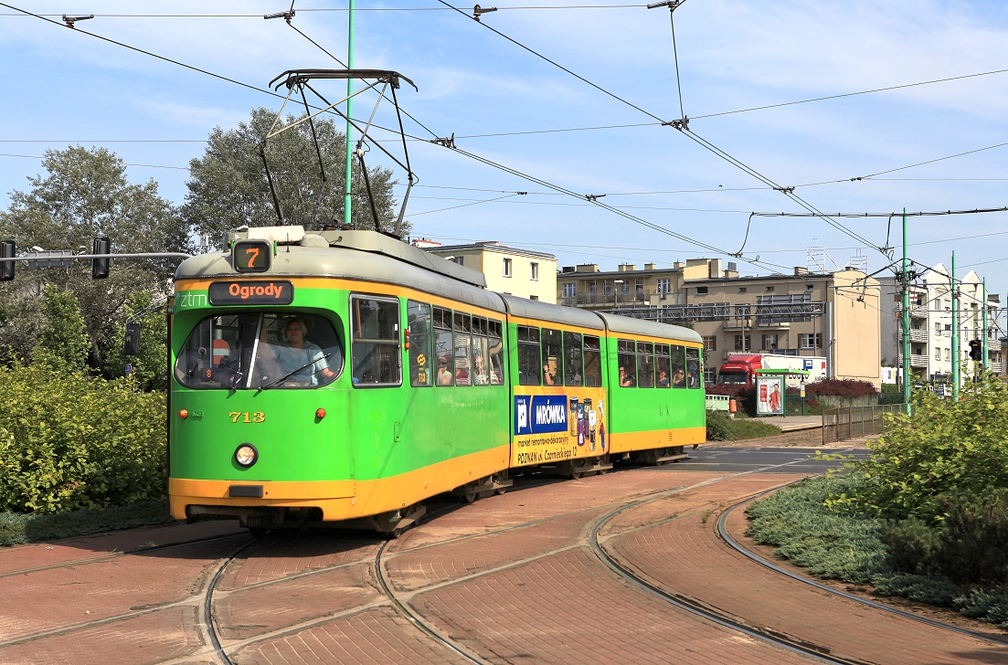 Poznań/Posen Tw 713, 

Rondo Śródka, 24.08.2017.