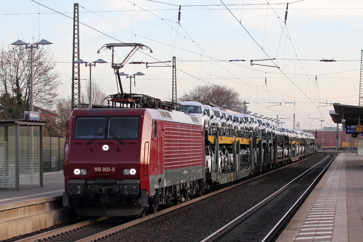 Press 189 800-6 durchfährt Nienburg(Weser) 18.12.2018