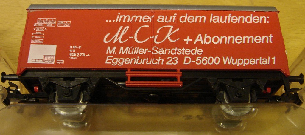 Primex Werbewagen für den M-C-K-Verlag; Baujahr 1982; Auflage 1990 Stück.
Aufnahme vom 20.09.2013