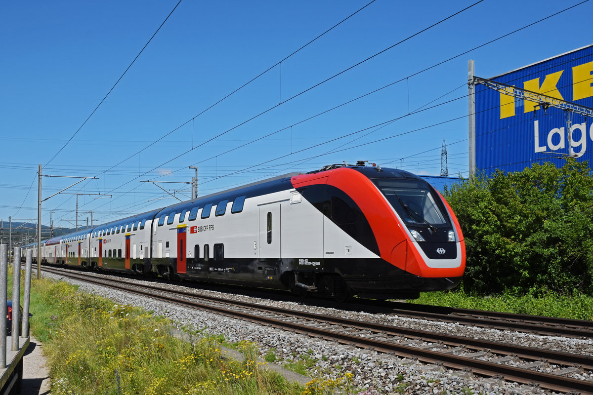 RABDe 502 004-0 Twindexx fährt Richtung Bahnhof Itingen. Die Aufnahme stammt vom 07.07.2020.