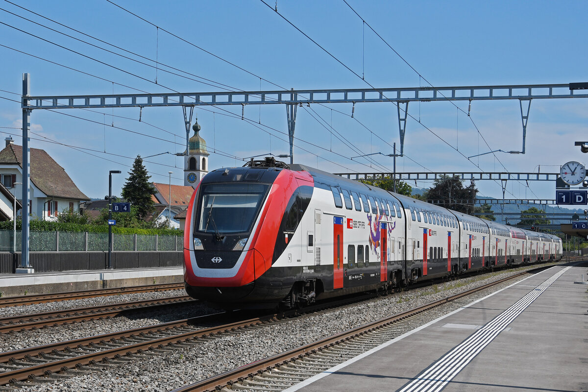 RABDe 502 008-1 Twindexx durchfährt am 12.08.2024 den Bahnhof Rupperswil.