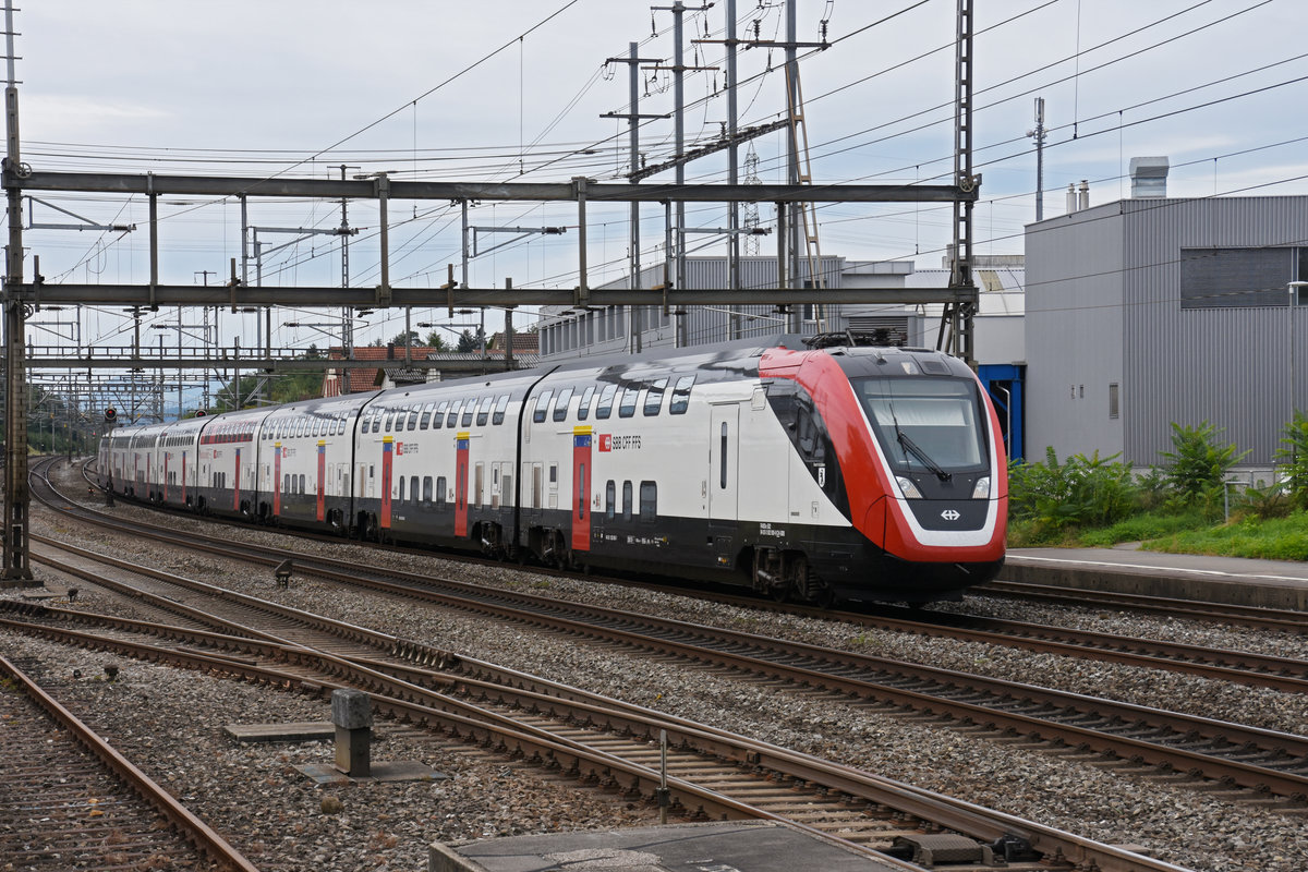 RABDe 502 009-9 Twindexx durchfährt den Bahnhof Rupperswil. Die Aufnahme stammt vom 25.08.2020.