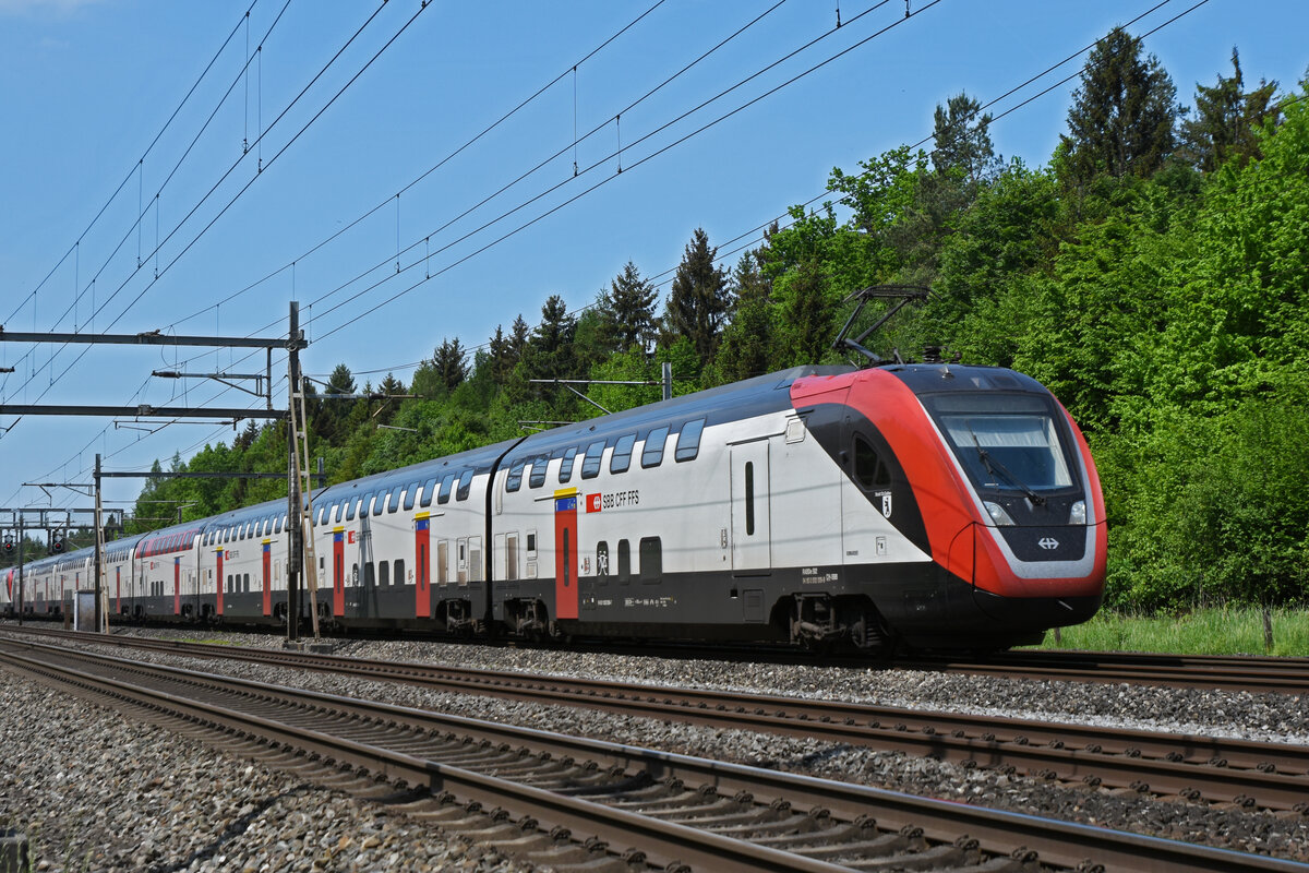 RABDe 502 009-9 Twindexx fährt Richtung Bahnhof Rupperswil. Die Aufnahme stammt vom 12.05.2022.