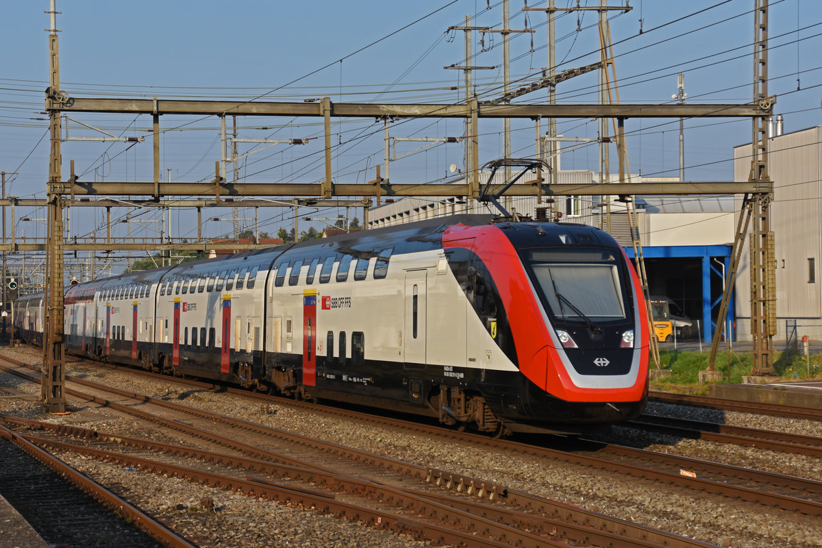 RABDe 502 011-5 Twindexx durchfährt den Bahnhof Rupperswil. Die Aufnahme stammt vom 14.09.2020.