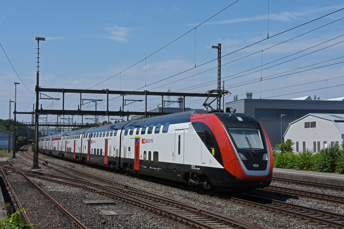 RABDe 502 011-5 Twindexx durchfährt am 25.07.2022 den Bahnhof Rupperswil.