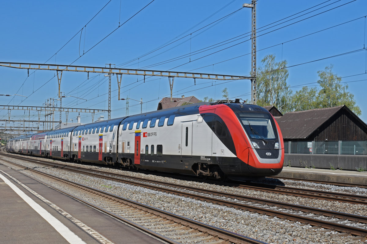 RABDe 502 012-3 Twindexx durchfährt den Bahnhof Rupperswil. Die Aufnahme stammt vom 24.06.2020.