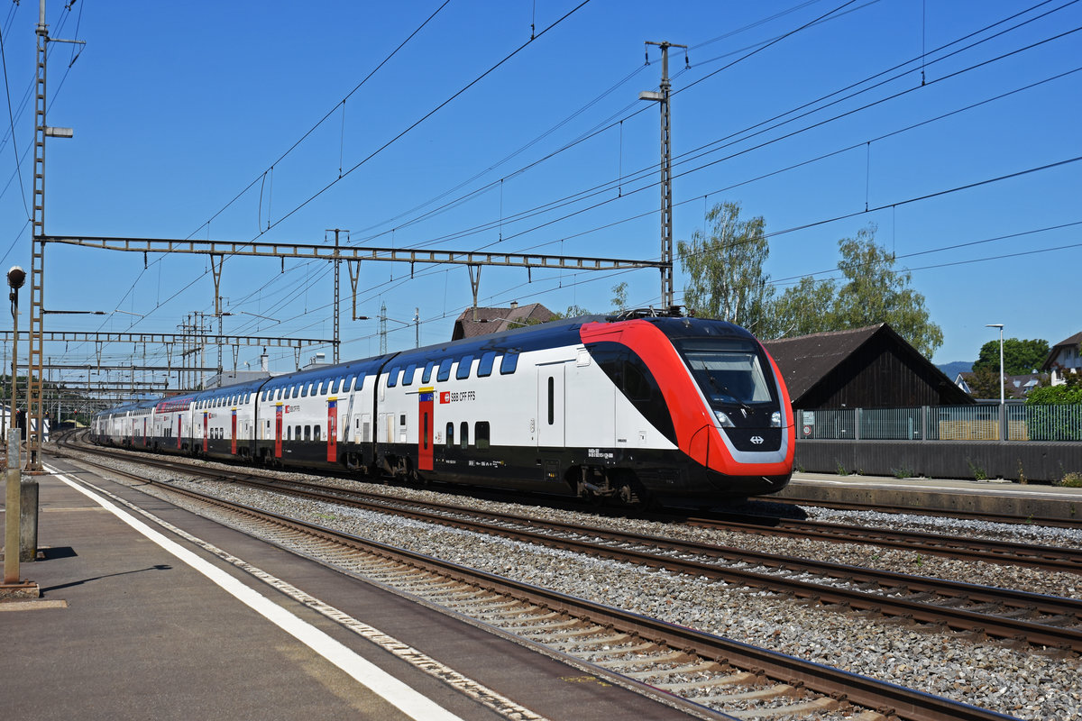 RABDe 502 013-1 Twindexx durchfährt den Bahnhof Rupperswil. Die Aufnahme stammt vom 24.06.2020.