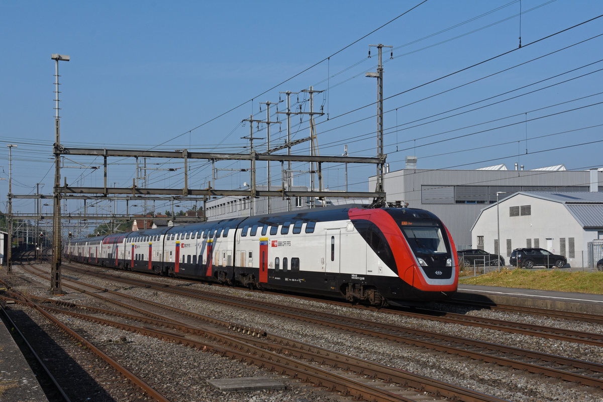 RABDe 502 017-2 Twindexx durchfährt den Bahnhof Rupperswil. Die Aufnahme stammt vom 14.09.2020.